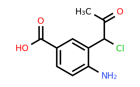 1803805-76-6 | 4-Amino-3-(1-chloro-2-oxopropyl)benzoic acid
