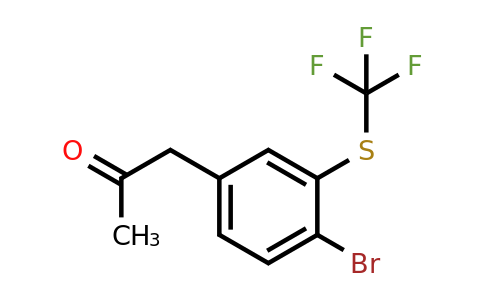 1803842-57-0 | 1-(4-Bromo-3-(trifluoromethylthio)phenyl)propan-2-one 1803842-57-0 | 1-(4-Bromo-3-(trifluoromethylthio)phenyl)propan-2-one