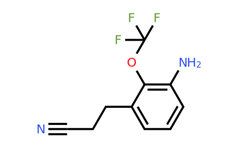 1803860-19-6 | 3-(3-Amino-2-(trifluoromethoxy)phenyl)propanenitrile