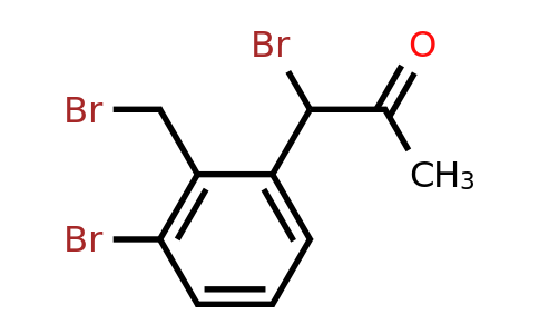 1803886-37-4 | 1-Bromo-1-(3-bromo-2-(bromomethyl)phenyl)propan-2-one