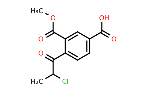 1803899-83-3 | Methyl 5-carboxy-2-(2-chloropropanoyl)benzoate