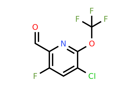 1803905-16-9 | 3-Chloro-5-fluoro-2-(trifluoromethoxy)pyridine-6-carboxaldehyde