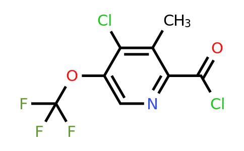 1803937-99-6 | 4-Chloro-3-methyl-5-(trifluoromethoxy)pyridine-2-carbonyl chloride