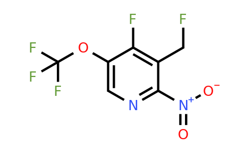 1803941-13-0 | 4-Fluoro-3-(fluoromethyl)-2-nitro-5-(trifluoromethoxy)pyridine