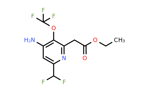 1803953-50-5 | Ethyl 4-amino-6-(difluoromethyl)-3-(trifluoromethoxy)pyridine-2-acetate