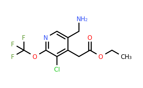 1803963-61-2 | Ethyl 5-(aminomethyl)-3-chloro-2-(trifluoromethoxy)pyridine-4-acetate