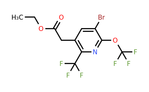 1803964-69-3 | Ethyl 3-bromo-2-(trifluoromethoxy)-6-(trifluoromethyl)pyridine-5-acetate