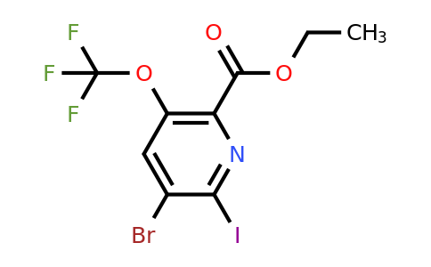 1803990-46-6 | Ethyl 3-bromo-2-iodo-5-(trifluoromethoxy)pyridine-6-carboxylate
