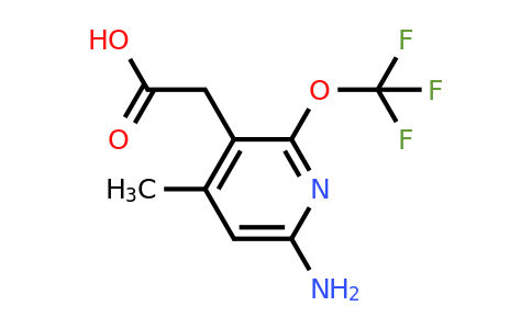 1804016-88-3 | 6-Amino-4-methyl-2-(trifluoromethoxy)pyridine-3-acetic acid