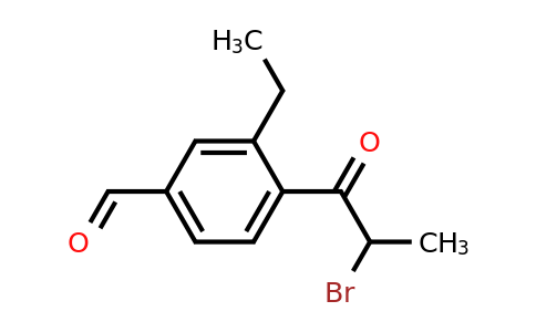 1804051-63-5 | 4-(2-Bromopropanoyl)-3-ethylbenzaldehyde