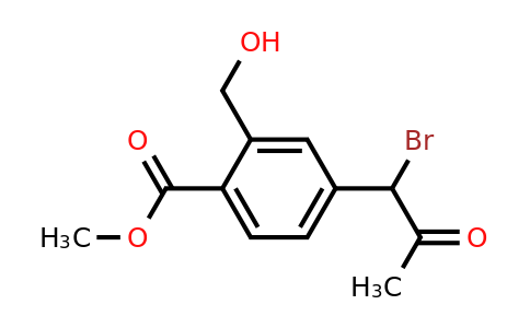 1804063-87-3 | Methyl 4-(1-bromo-2-oxopropyl)-2-(hydroxymethyl)benzoate