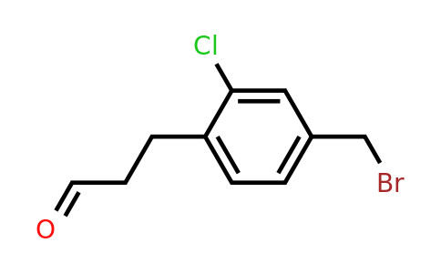 1804064-92-3 | 3-(4-(Bromomethyl)-2-chlorophenyl)propanal