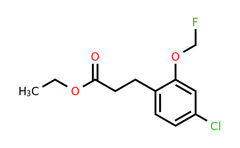 1804092-30-5 | Ethyl 3-(4-chloro-2-(fluoromethoxy)phenyl)propanoate