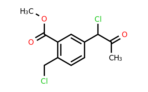 1804132-21-5 | 5-(1-cloro-2-oxopropil)-2-(clorometil)benzoato de metilo