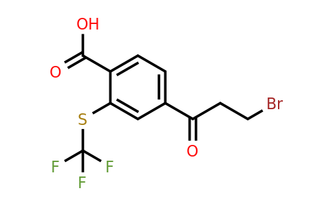 1804142-37-7 | 4-(3-Bromopropanoyl)-2-(trifluoromethylthio)benzoic acid