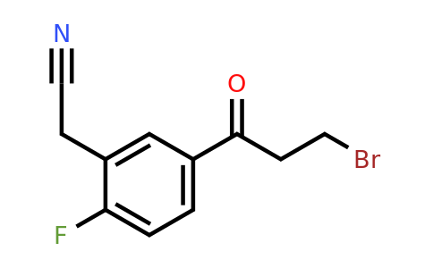 1804188-28-0 | 5-(3-Bromopropanoyl)-2-fluorophenylacetonitrile