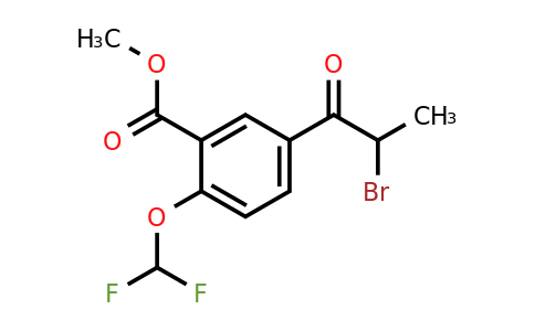 1804229-71-7 | Methyl 5-(2-bromopropanoyl)-2-(difluoromethoxy)benzoate