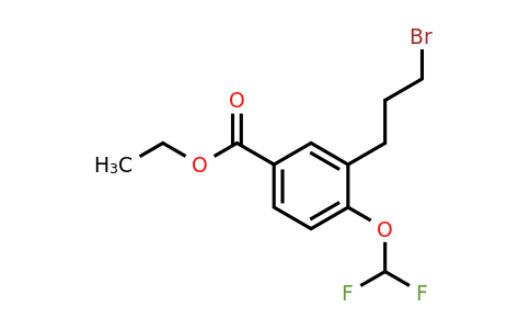 1804231-10-4 | Ethyl 3-(3-bromopropyl)-4-(difluoromethoxy)benzoate 1804231-10-4 | Ethyl 3-(3-bromopropyl)-4-(difluoromethoxy)benzoate