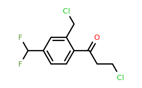 1804260-65-8 | 3-Chloro-1-(2-(chloromethyl)-4-(difluoromethyl)phenyl)propan-1-one