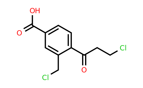 1804262-81-4 | 3-(Chloromethyl)-4-(3-chloropropanoyl)benzoic acid
