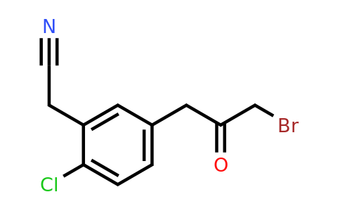 1804262-91-6 | 5-(3-Bromo-2-oxopropyl)-2-chlorophenylacetonitrile