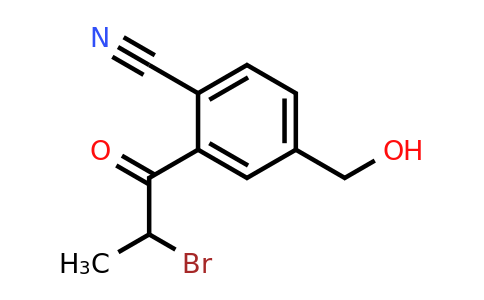 1804276-45-6 | 2-(2-bromopropanoil)-4-(hidroximetil)benzonitrilo
