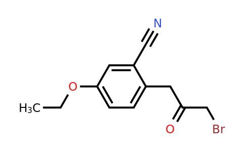 1804277-73-3 | 2-(3-Bromo-2-oxopropyl)-5-ethoxybenzonitrile