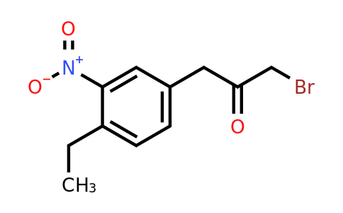 1804285-86-6 | 1-Bromo-3-(4-ethyl-3-nitrophenyl)propan-2-one