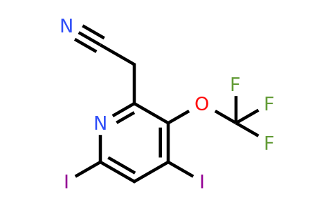 1804291-58-4 | 4,6-Diiodo-3-(trifluoromethoxy)pyridine-2-acetonitrile