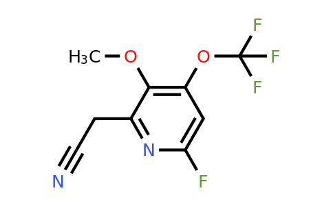 1804303-95-4 | 6-Fluoro-3-methoxy-4-(trifluoromethoxy)pyridine-2-acetonitrile