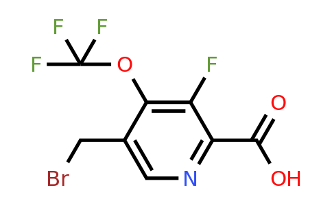 1804306-85-1 | 5-(Bromomethyl)-3-fluoro-4-(trifluoromethoxy)pyridine-2-carboxylic acid
