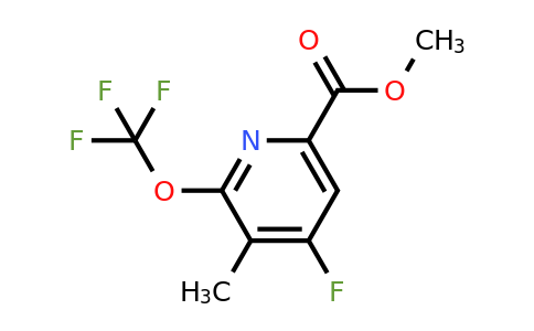 1804316-09-3 | Methyl 4-fluoro-3-methyl-2-(trifluoromethoxy)pyridine-6-carboxylate