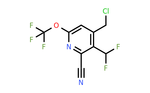 1804322-82-4 | 4-(Chloromethyl)-2-cyano-3-(difluoromethyl)-6-(trifluoromethoxy)pyridine