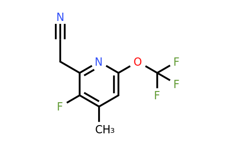 1804329-70-1 | 3-Fluoro-4-methyl-6-(trifluoromethoxy)pyridine-2-acetonitrile