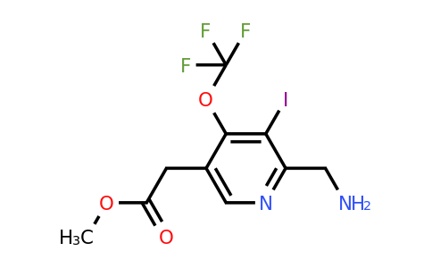 1804361-80-5 | Methyl 2-(aminomethyl)-3-iodo-4-(trifluoromethoxy)pyridine-5-acetate