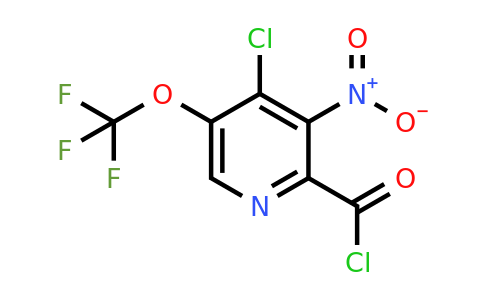 1804395-84-3 | 4-Chloro-3-nitro-5-(trifluoromethoxy)pyridine-2-carbonyl chloride
