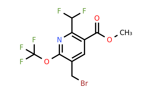 1804437-65-7 | Methyl 3-(bromomethyl)-6-(difluoromethyl)-2-(trifluoromethoxy)pyridine-5-carboxylate