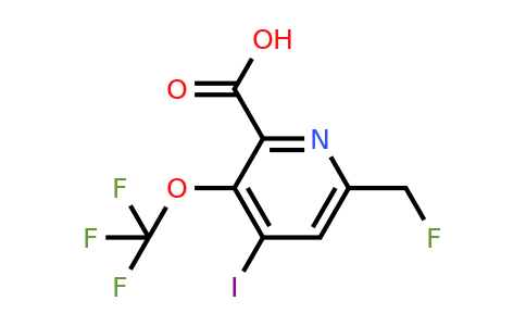 1804441-22-2 | 6-(Fluoromethyl)-4-iodo-3-(trifluoromethoxy)pyridine-2-carboxylic acid