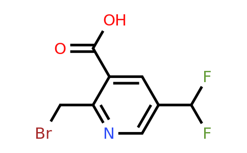 1804443-26-2 | 2-(Bromomethyl)-5-(difluoromethyl)pyridine-3-carboxylic acid