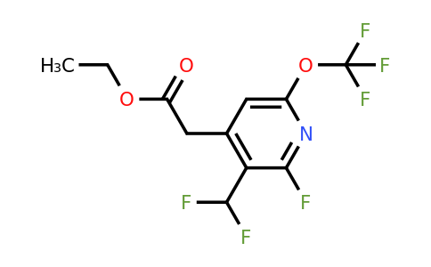 1804481-28-4 | Ethyl 3-(difluoromethyl)-2-fluoro-6-(trifluoromethoxy)pyridine-4-acetate