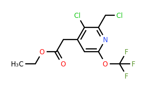 1804553-80-7 | Ethyl 3-chloro-2-(chloromethyl)-6-(trifluoromethoxy)pyridine-4-acetate