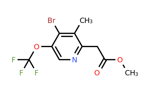 1804574-13-7 | Methyl 4-bromo-3-methyl-5-(trifluoromethoxy)pyridine-2-acetate