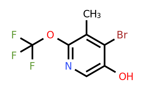 1804576-45-1 | 4-Bromo-5-hydroxy-3-methyl-2-(trifluoromethoxy)pyridine