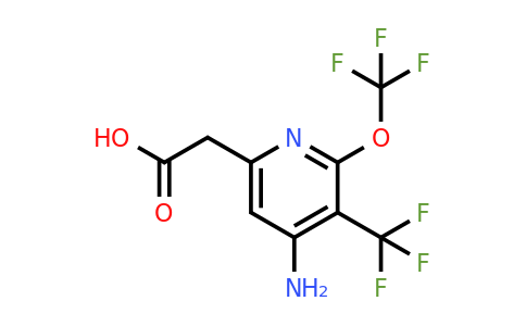 1804618-28-7 | 4-Amino-2-(trifluoromethoxy)-3-(trifluoromethyl)pyridine-6-acetic acid