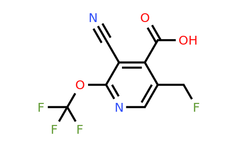 1804620-61-8 | 3-Cyano-5-(fluoromethyl)-2-(trifluoromethoxy)pyridine-4-carboxylic acid