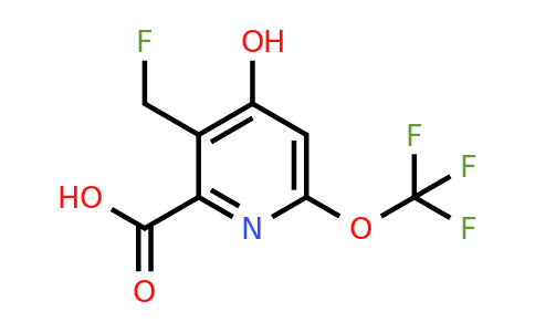 1804644-22-1 | 3-(Fluoromethyl)-4-hydroxy-6-(trifluoromethoxy)pyridine-2-carboxylic acid