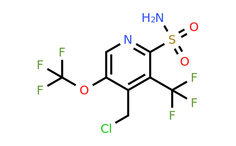 1804659-27-5 | 4-(Chloromethyl)-5-(trifluoromethoxy)-3-(trifluoromethyl)pyridine-2-sulfonamide