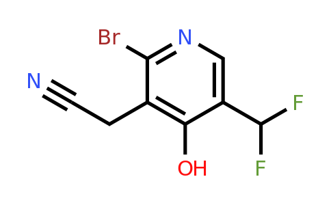 1804660-56-7 | 2-Bromo-5-(difluoromethyl)-4-hydroxypyridine-3-acetonitrile