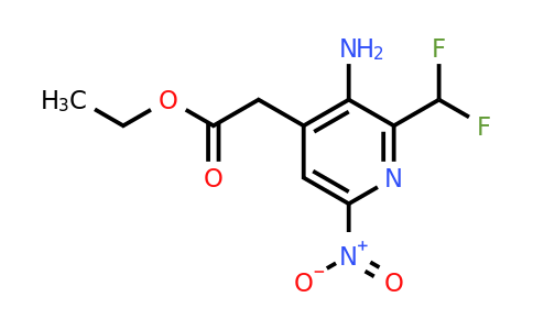 1804683-12-2 | Ethyl 3-amino-2-(difluoromethyl)-6-nitropyridine-4-acetate
