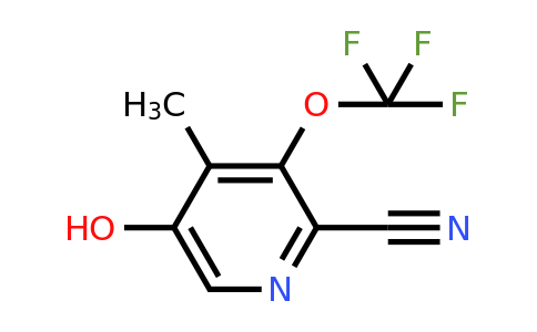 1804686-51-8 | 2-Cyano-5-hydroxy-4-methyl-3-(trifluoromethoxy)pyridine